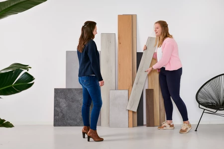 Het aanbod pvc planken en tegels